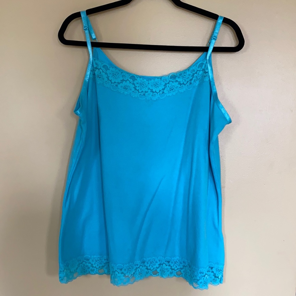 Camisole Cami CJ Banks 1X - Teal Blue Green